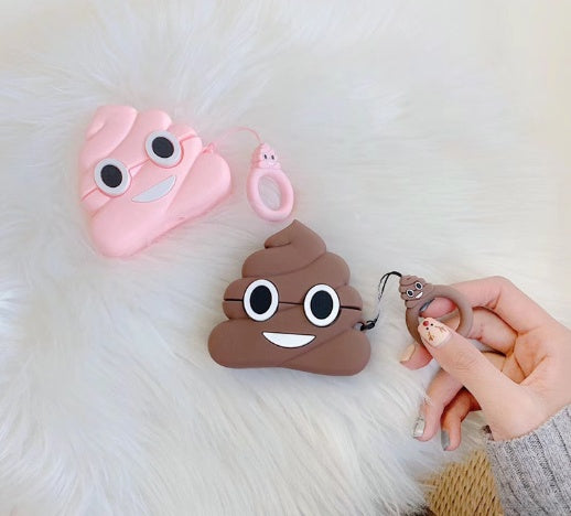 Apple AirPods Soft Silicone Poop Pattern Cover