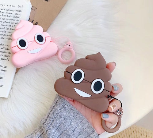 Apple AirPods Soft Silicone Poop Pattern Cover