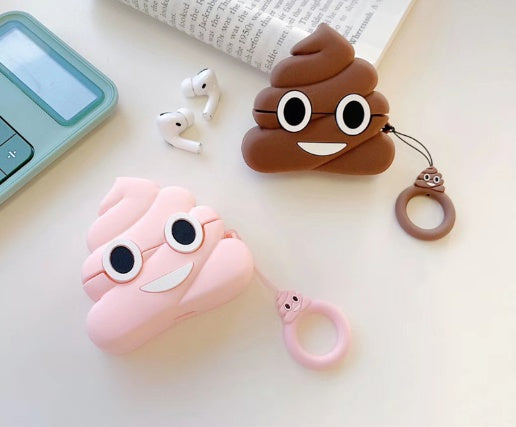 Apple AirPods Soft Silicone Poop Pattern Cover