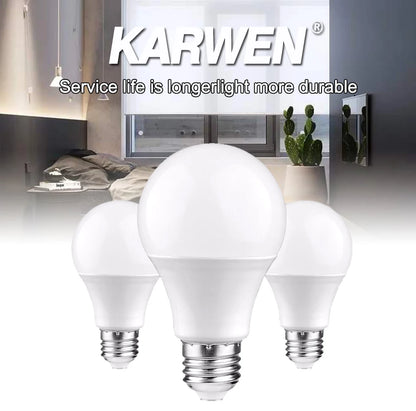 KARWEN E27/E14 LED Lamp Bulb – AC 220V-240V, 3W-20W Spotlight & Table Lamp Lighting