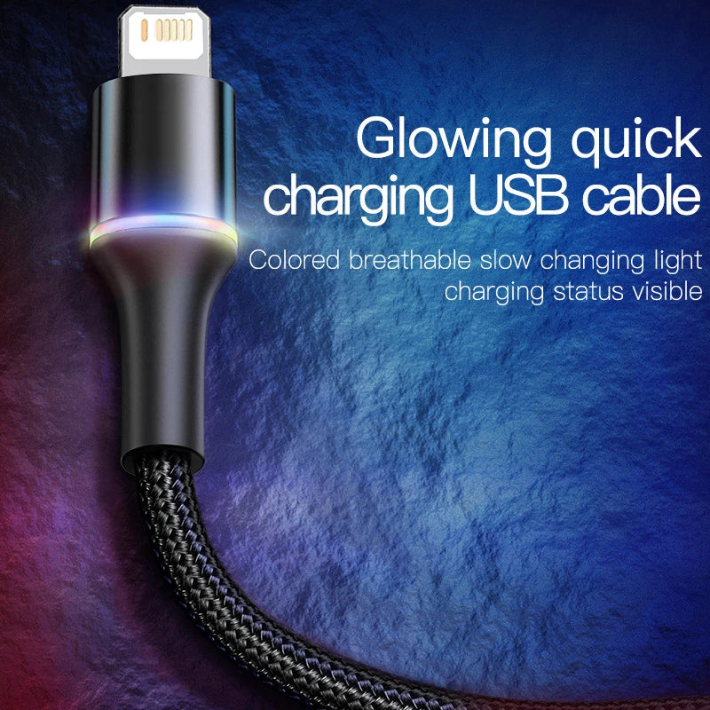 Baseus USB Cable – Fast Charging for iPhone, iPad & More