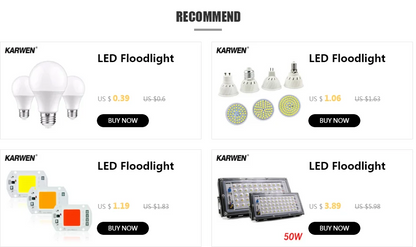 KARWEN E27/E14 LED Lamp Bulb – AC 220V-240V, 3W-20W Spotlight & Table Lamp Lighting