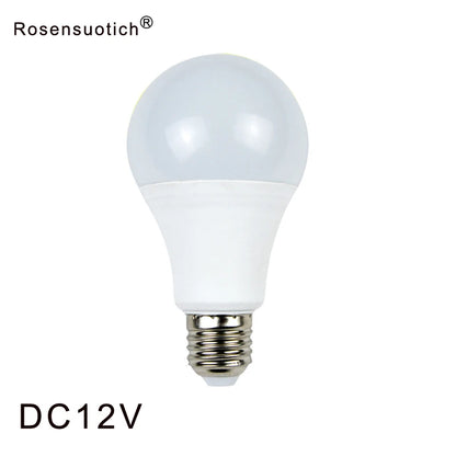 E27 LED Bulb – DC 12V, SMD 2835 Chip, 3W-18W Spot Bulb for Outdoor Lighting