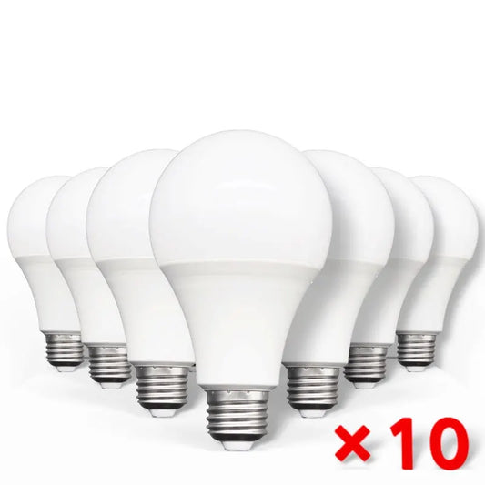 10pcs LED Bulb Lamps E27 – AC 220V-240V, 3W-20W, for Living Room & Home Lighting