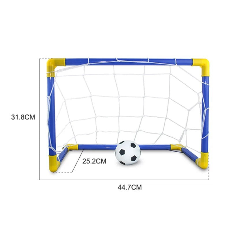 Kids’ Folding Soccer Goal Set, Portable Indoor/Outdoor Football Net Toy