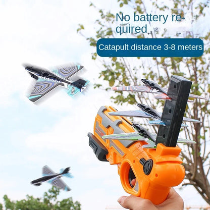 Ejection Aircraft Shooting Toy for Kids 3-5