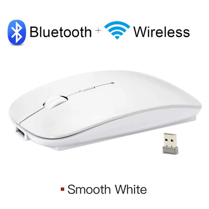 Bluetooth Wireless Mouse for MacBook – Rechargeable & Mute Gaming Mouse