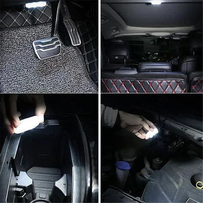 Wireless USB LED Car Interior Lights, Rechargeable Neon Accent Lamps