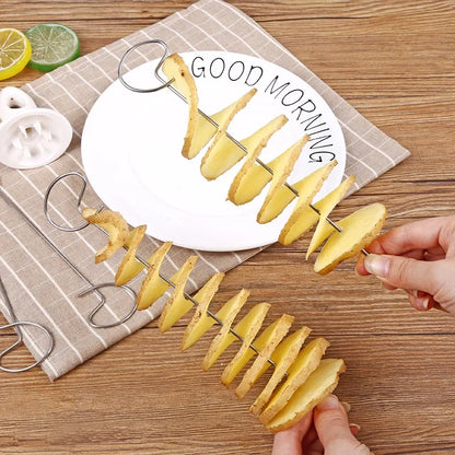 Stainless Steel Potato Spiral Slicer Cutter for Kitchen