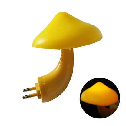 Mushroom LED Night Light with Automatic Sensor for Bedroom and Toilet