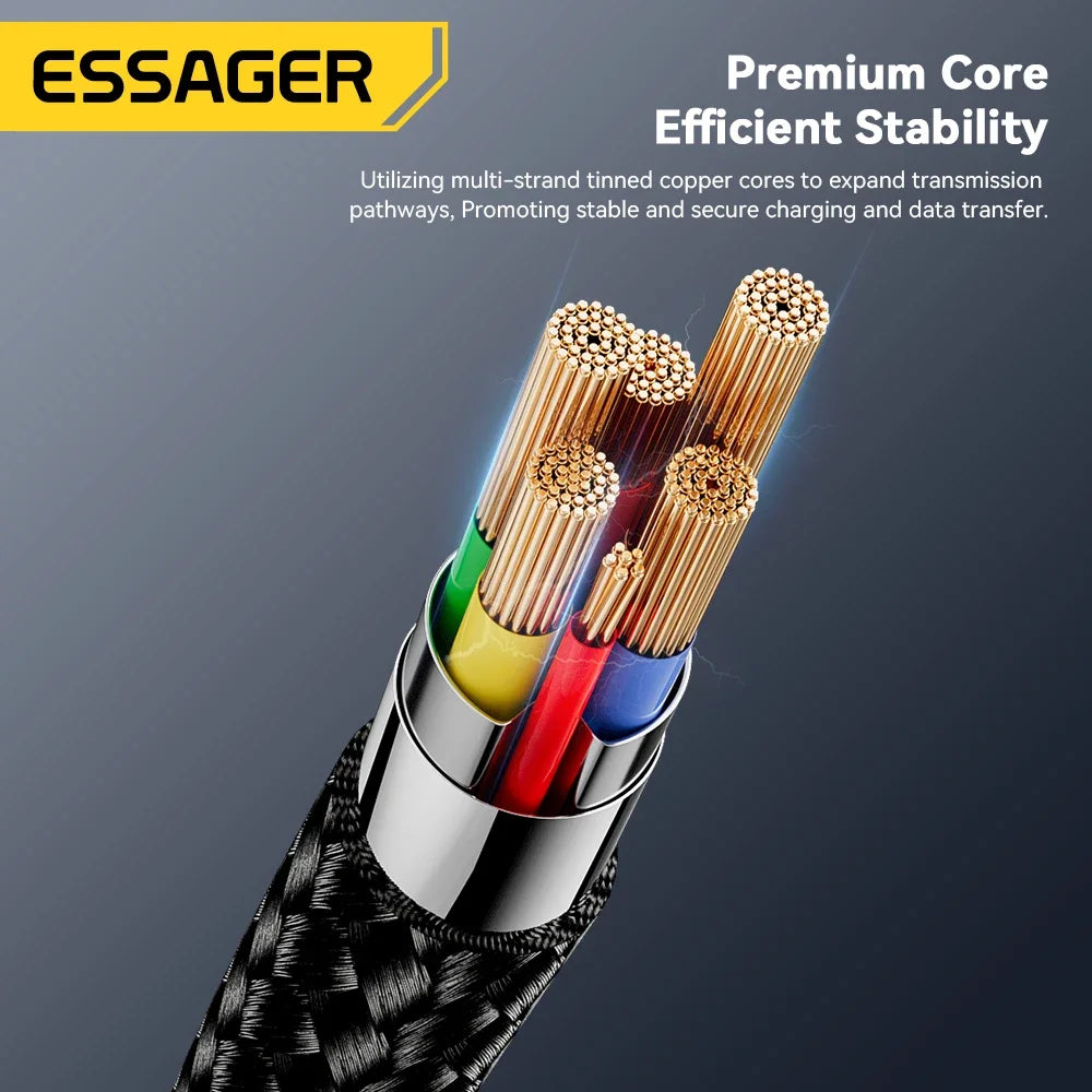 Essager 3M Micro USB Cable – 2A Fast Charging for Xiaomi, Samsung & More