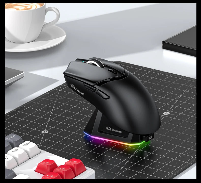 X2 Wireless RGB Gaming Mouse – 24000DPI, Tri-Mode, Magnetic Charger