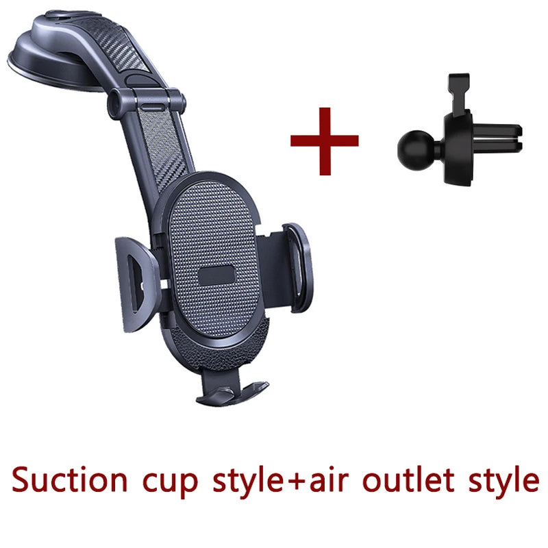 2025 Universal Car Phone Holder, Suction Mount for Windshield & Dashboard