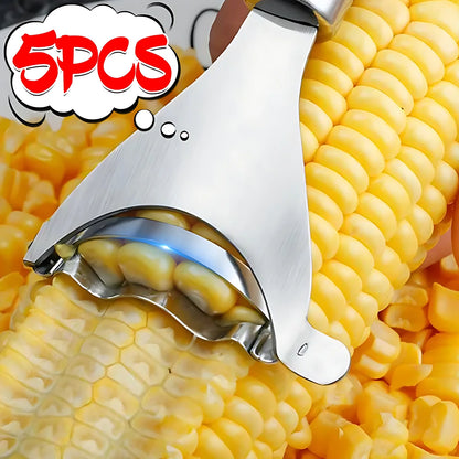 Stainless Steel Corn Peeler & Cob Shaver for Kitchen