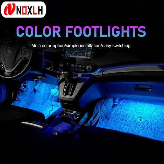 LED Car Ambient Footwell Light – USB Powered Neon Atmosphere Lamp