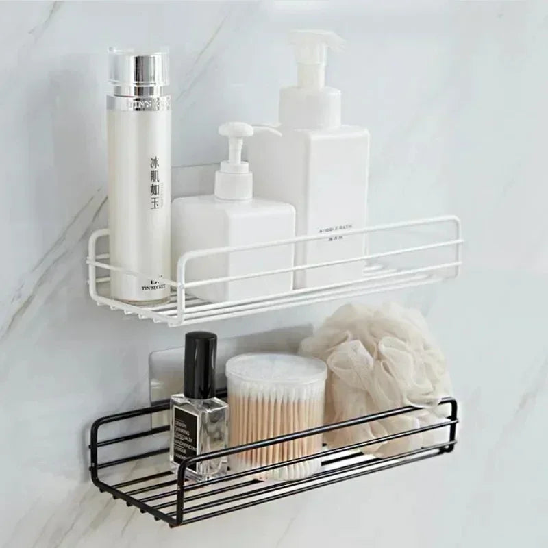 Wall-Mounted Corner Bathroom Shelf & Organizer with Drainage