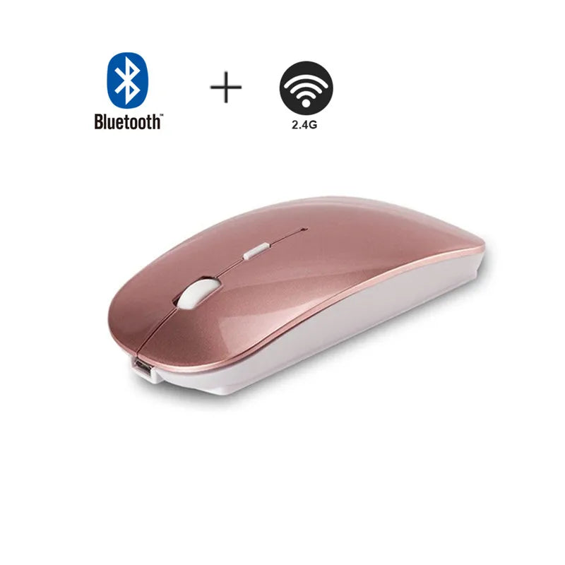 Bluetooth Wireless Mouse for MacBook – Rechargeable & Mute Gaming Mouse