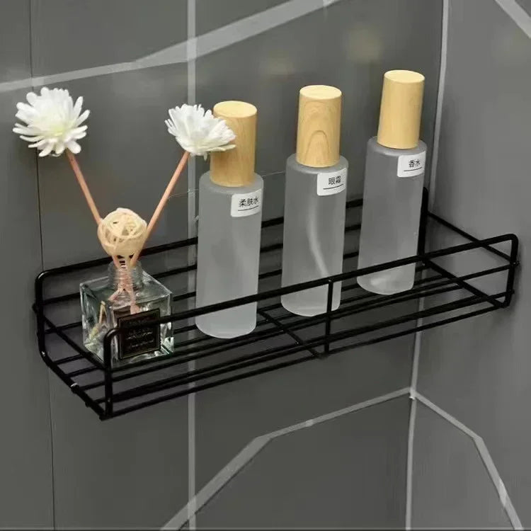 Wall-Mounted Corner Bathroom Shelf & Organizer with Drainage