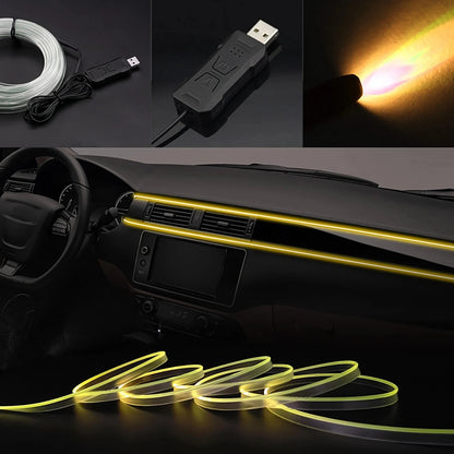 RGB Car Interior LED Light Strip with APP Control