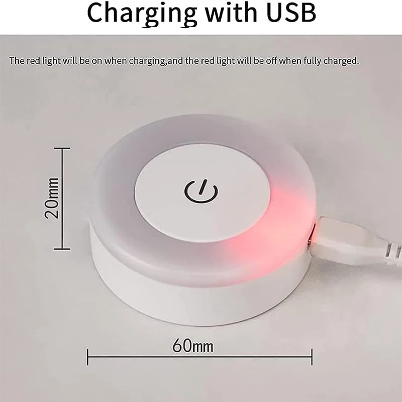 Portable LED Night Light – USB Rechargeable Lamp for Living Room, Bedroom & Home Decor