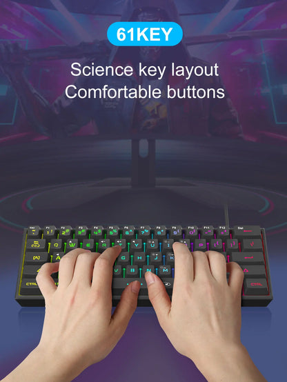 MageGee TS91 60% RGB Gaming Keyboard – Compact, Ergonomic, Waterproof