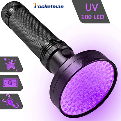 UV Flashlight 21/51/100 LED 395nm for Pet Stains & Bugs