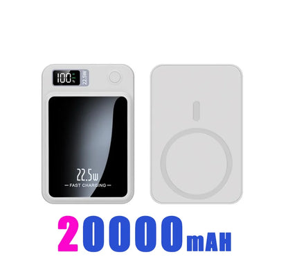 100000mAh Magnetic Wireless Power Bank, 22.5W Fast Charging for iPhone, Samsung, Xiaomi