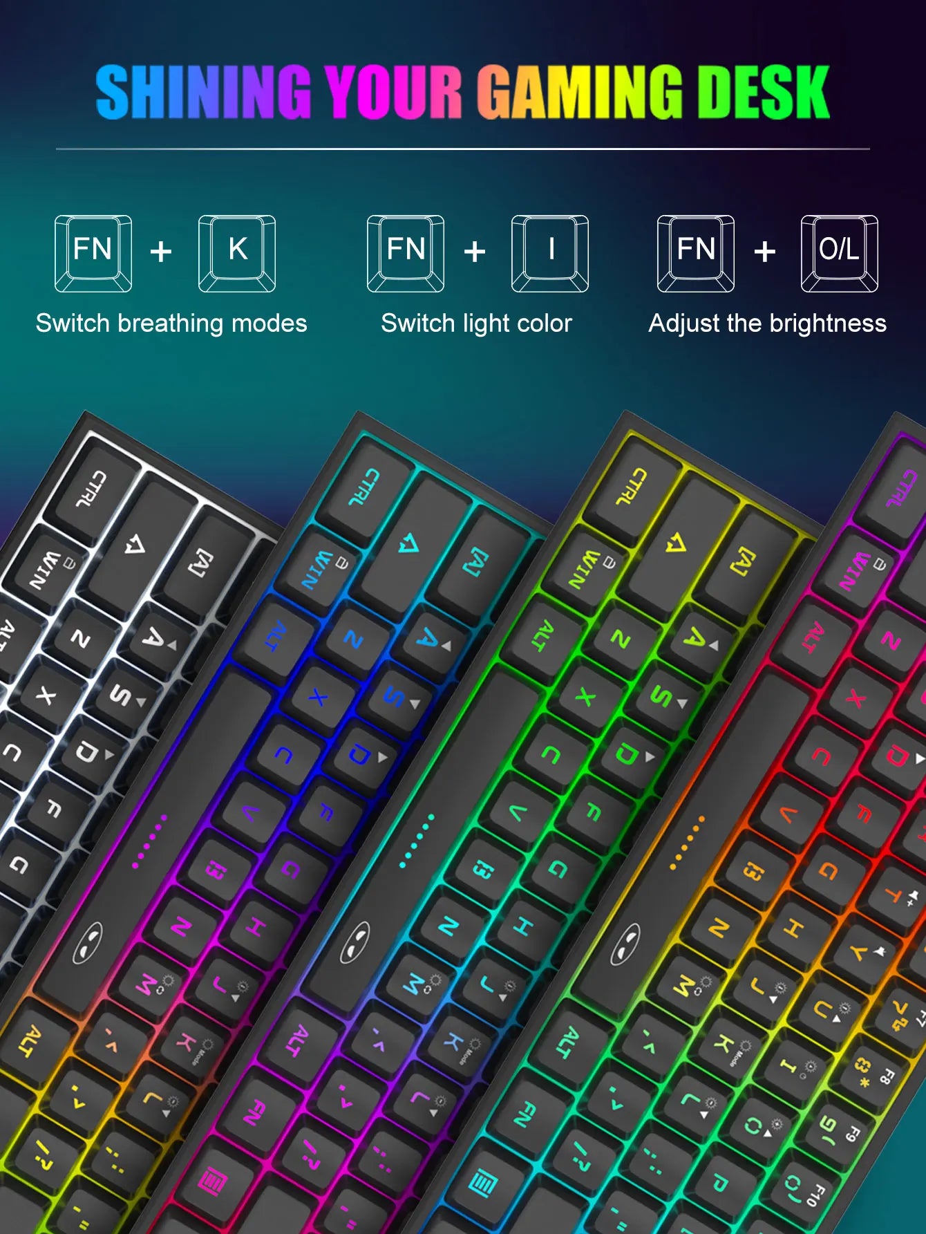 MageGee TS91 60% RGB Gaming Keyboard – Compact, Ergonomic, Waterproof