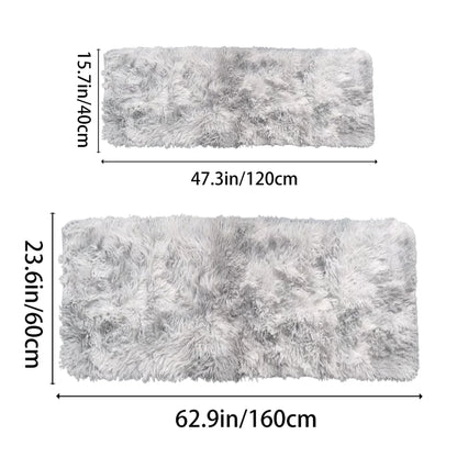 Soft Fluffy Area Rug Non-Slip Tie-Dyed Shaggy Carpet for Bedroom and Living Room