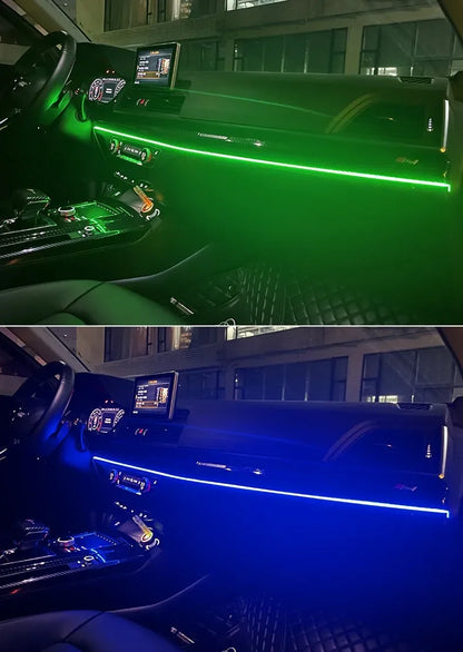 RGB LED Car Interior Ambient Lights – App-Controlled USB Dashboard Strips