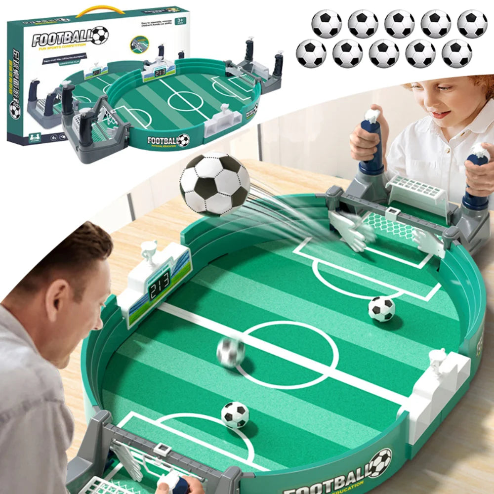 Portable Tabletop Soccer Game for Kids & Family