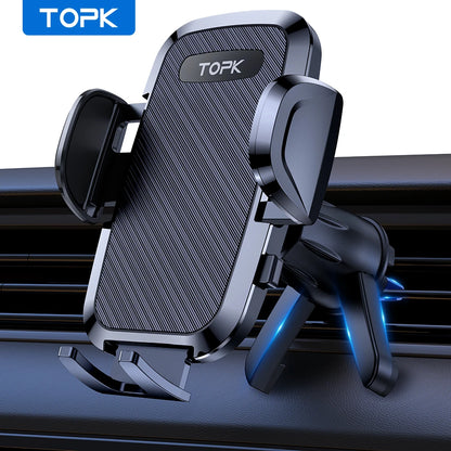 TOPK Universal Gravity Car Phone Holder, Air Vent Clip Mount Stand