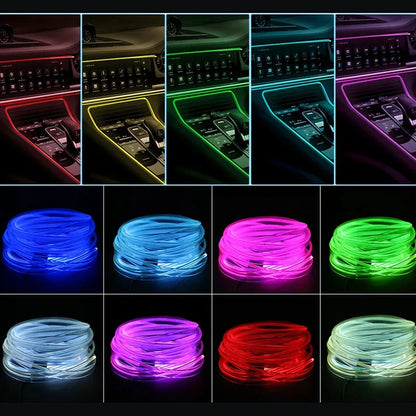 RGB Car Interior LED Light Strip with APP Control