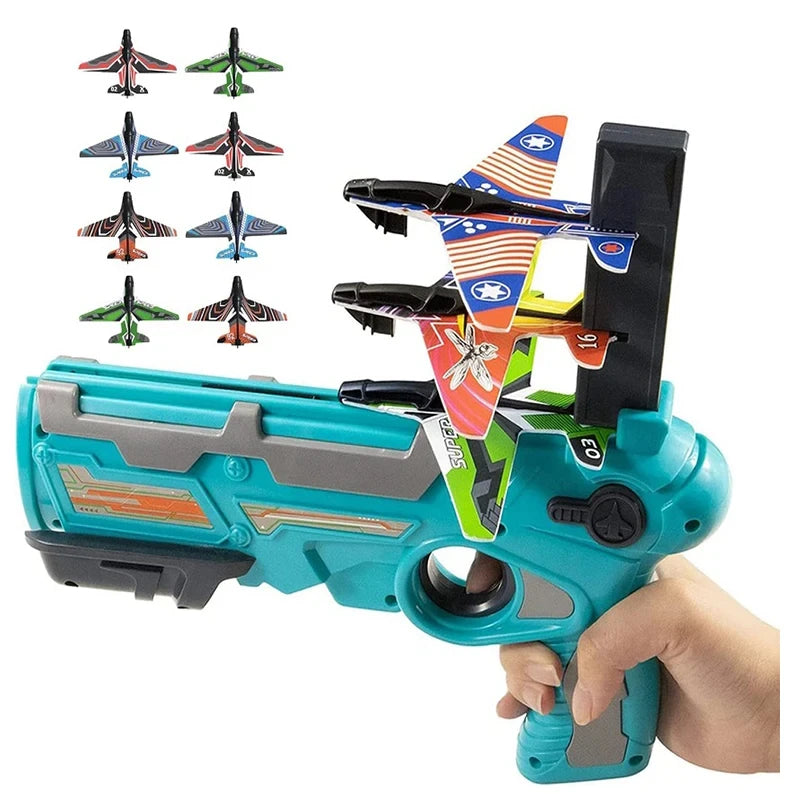 Ejection Aircraft Shooting Toy for Kids 3-5