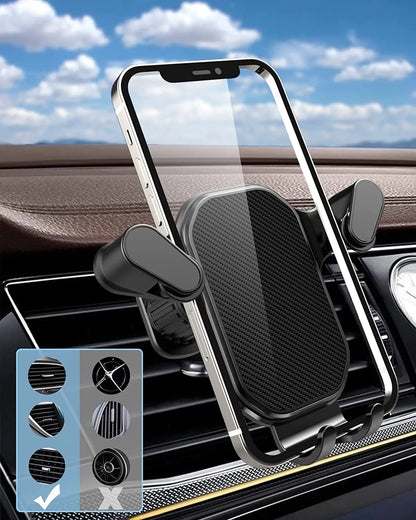 Universal Car Phone Holder, Air Vent & Dashboard Mount, Anti-Drop Stand