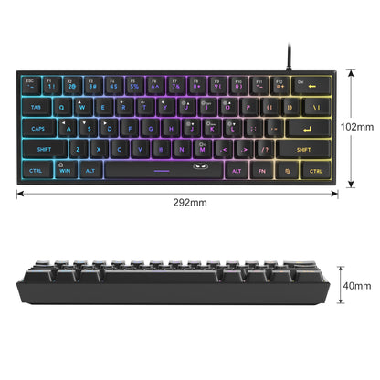 MageGee TS91 60% RGB Gaming Keyboard – Compact, Ergonomic, Waterproof