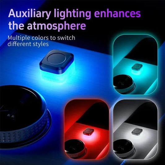 Mini USB LED Car Atmosphere Light – Colorful Interior Accent Lamp