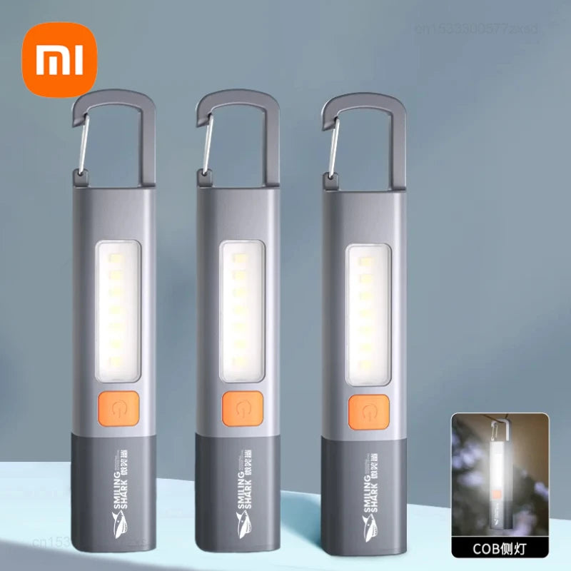 New Xiaomi USB Rechargeable LED Flashlight with Hook