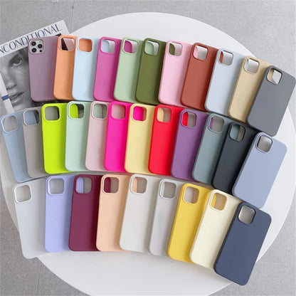 Official Silicone Case for iPhone 16/15/14/13/12 Pro Max & Plus