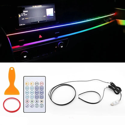 RGB LED Car Interior Ambient Lights – App-Controlled USB Dashboard Strips