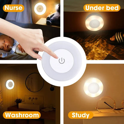 Portable LED Night Light – USB Rechargeable Lamp for Living Room, Bedroom & Home Decor