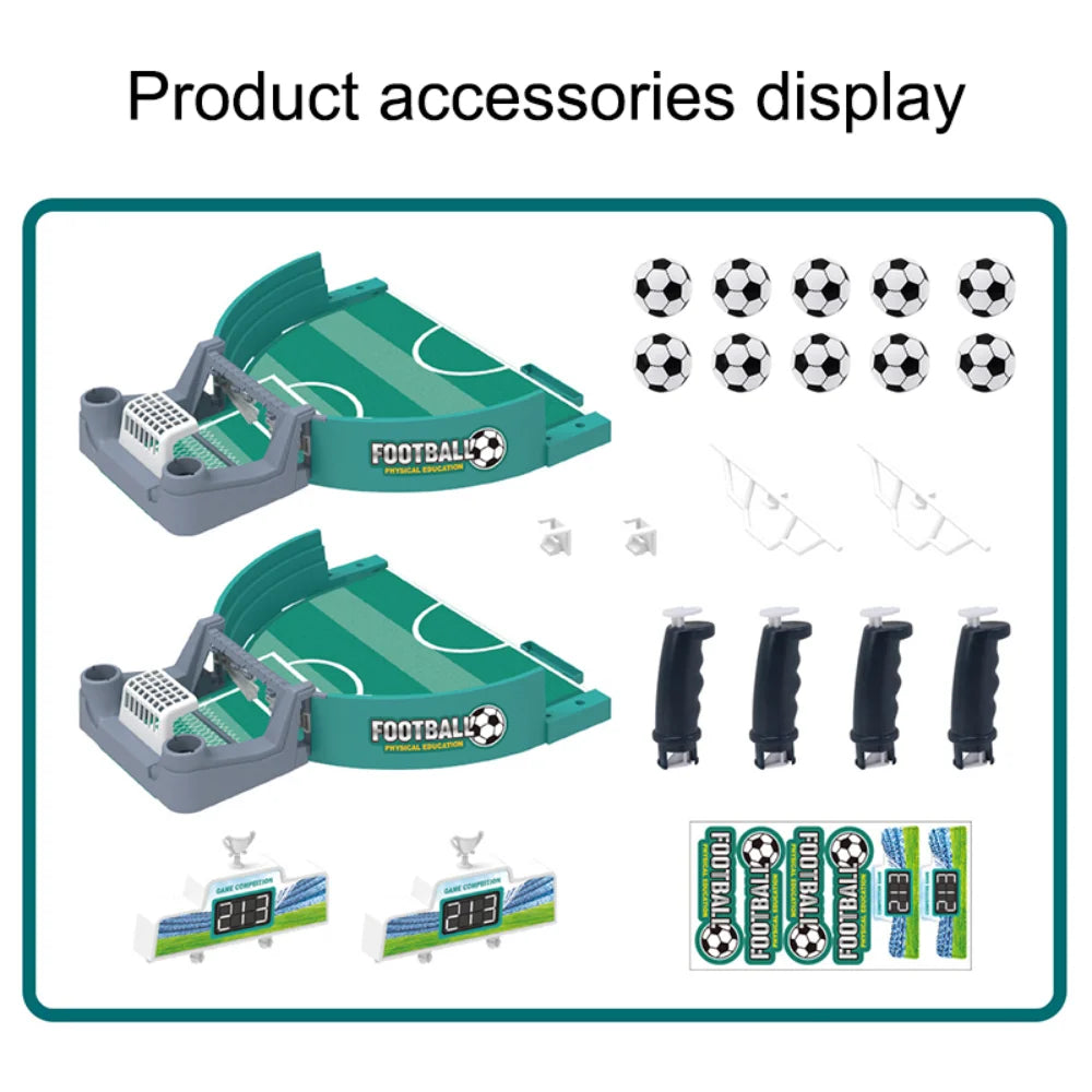 Portable Tabletop Soccer Game for Kids & Family
