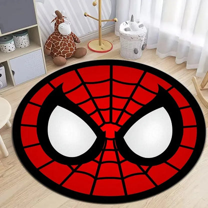 Spiderman Round Non-Slip Carpet for Kids’ Room and Play Area