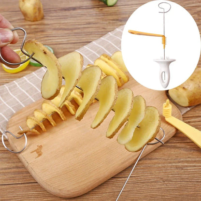 Stainless Steel Potato Spiral Slicer Cutter for Kitchen