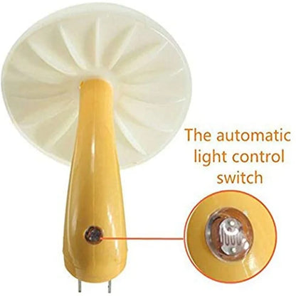 Mushroom LED Night Light with Automatic Sensor for Bedroom and Toilet