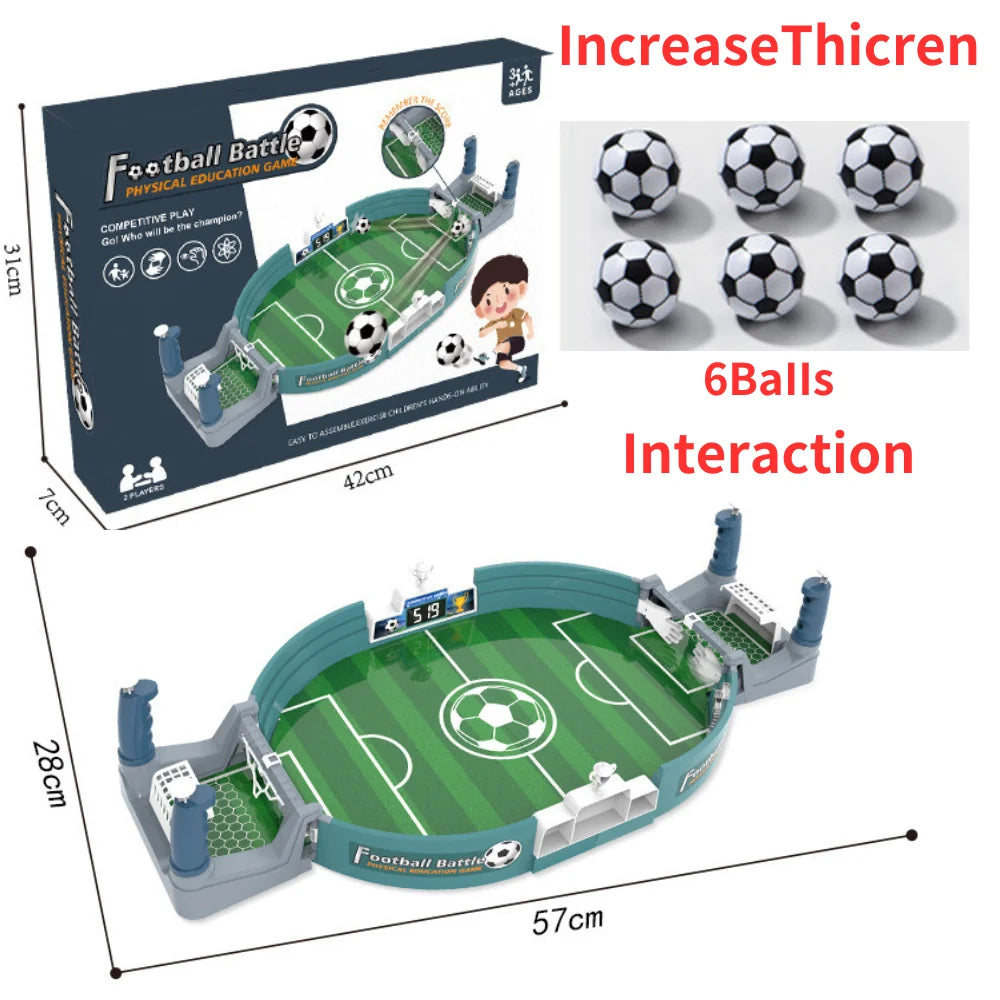 Portable Tabletop Soccer Game for Kids & Family