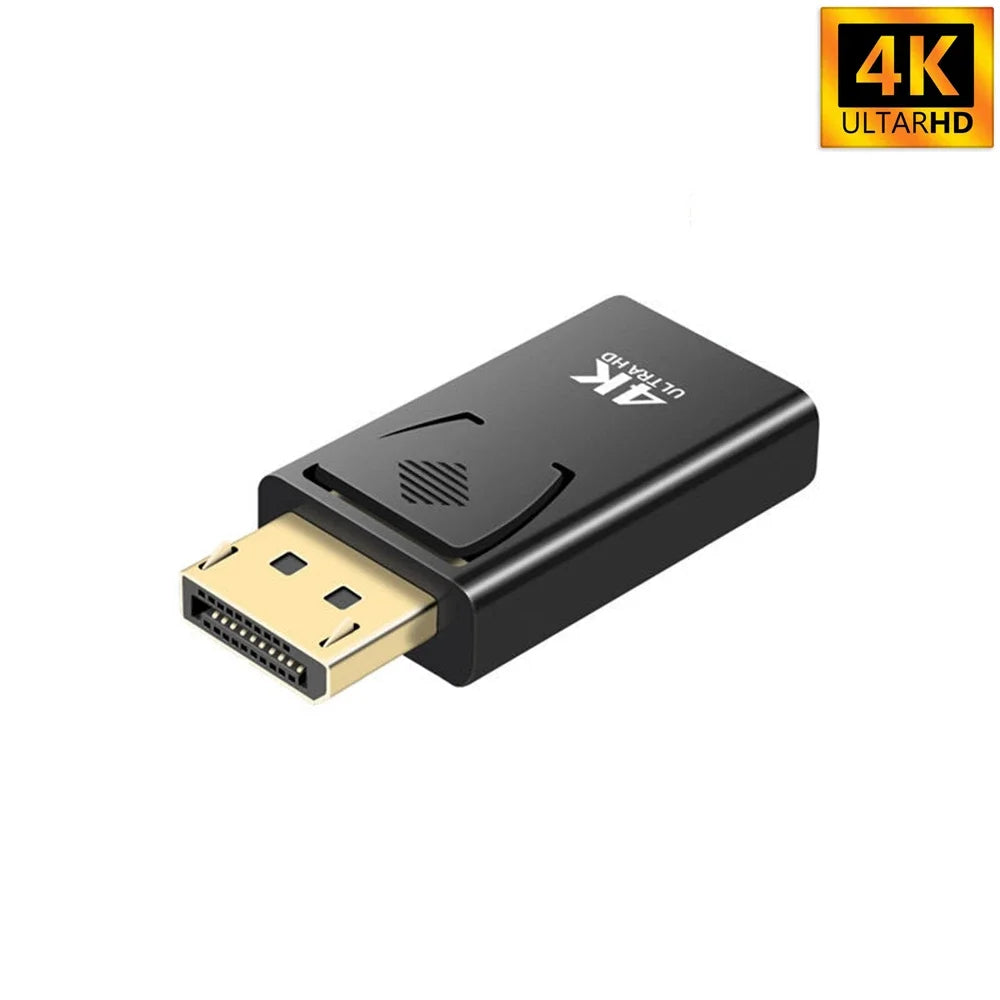 DP to HDMI 4K Male to Female Converter for PC/TV/Laptop