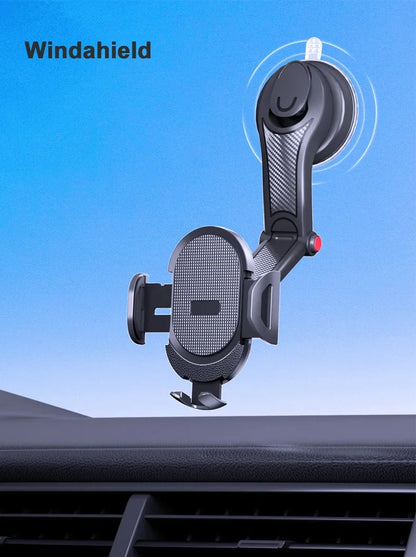 2025 Universal Car Phone Holder, Suction Mount for Windshield & Dashboard