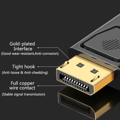 DP to HDMI 4K Male to Female Converter for PC/TV/Laptop