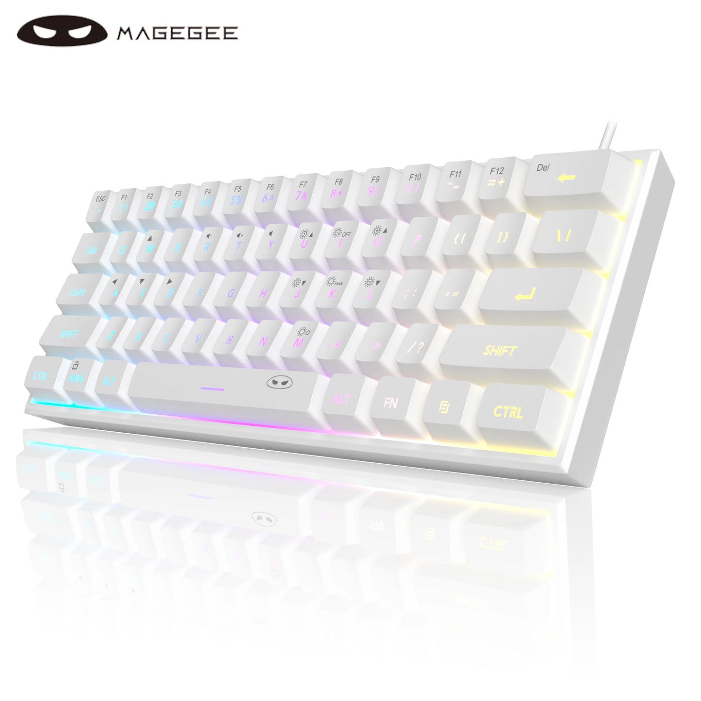 MageGee TS91 60% RGB Gaming Keyboard – Compact, Ergonomic, Waterproof